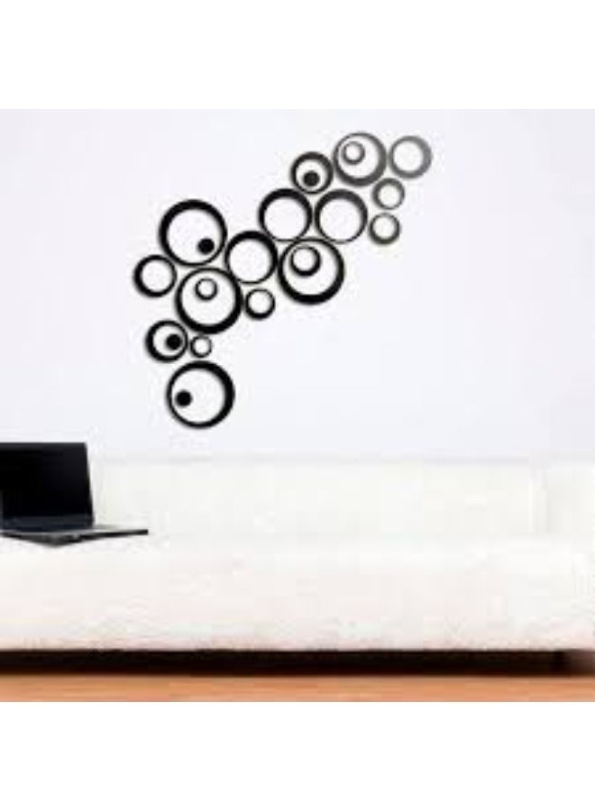 EMAAZZ LLC Modern Decorative Wall Mirror with Circular Ring Design | Large Black Frame Mirror Art for Living Room Bedroom and Hall - Image 5